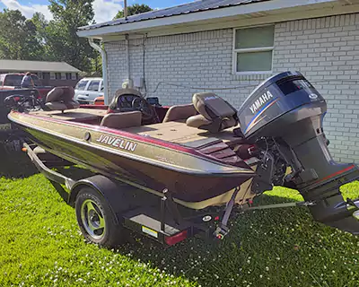 Yamaha motor and the trailer Yamaha motor and the trailer